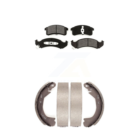 [Avant + Arrière] Kit de plaquette (semi-métallique) de frein pour Buick LeSabre Oldsmobile 88 Pontiac Bonneville Park Avenue 98 Chevrolet Lumina APV Regency LSS Trans Sport Silhouette KSN-100141