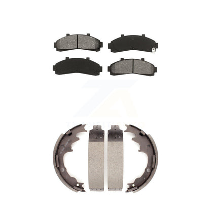 [Avant + Arrière] Kit de plaquette (semi-métallique) de frein pour Ford Ranger Mazda B3000 B2300 B2500 B4000 avec 9" Diameter KSN-100152