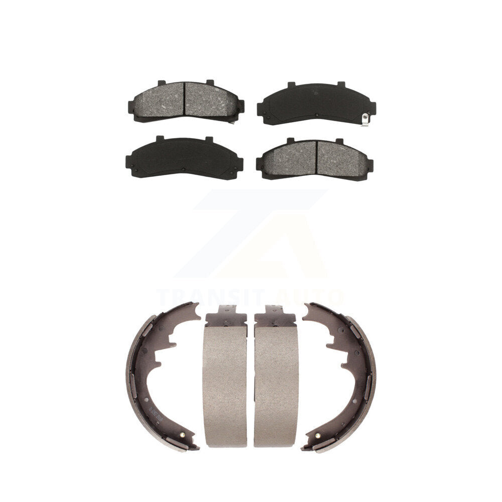 [Avant + Arrière] Kit de plaquette (semi-métallique) de frein pour Ford Ranger Mazda B3000 B2300 B2500 B4000 avec 10" Diameter KSN-100153