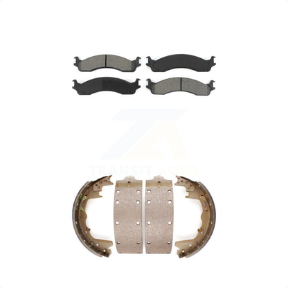 [Avant + Arrière] Kit de plaquette (semi-métallique) de frein pour Dodge Ford Ram 2500 F-350 3500 E-350 Econoline Club Wagon Van B3500 B2500 KSN-100157 par Transit Auto