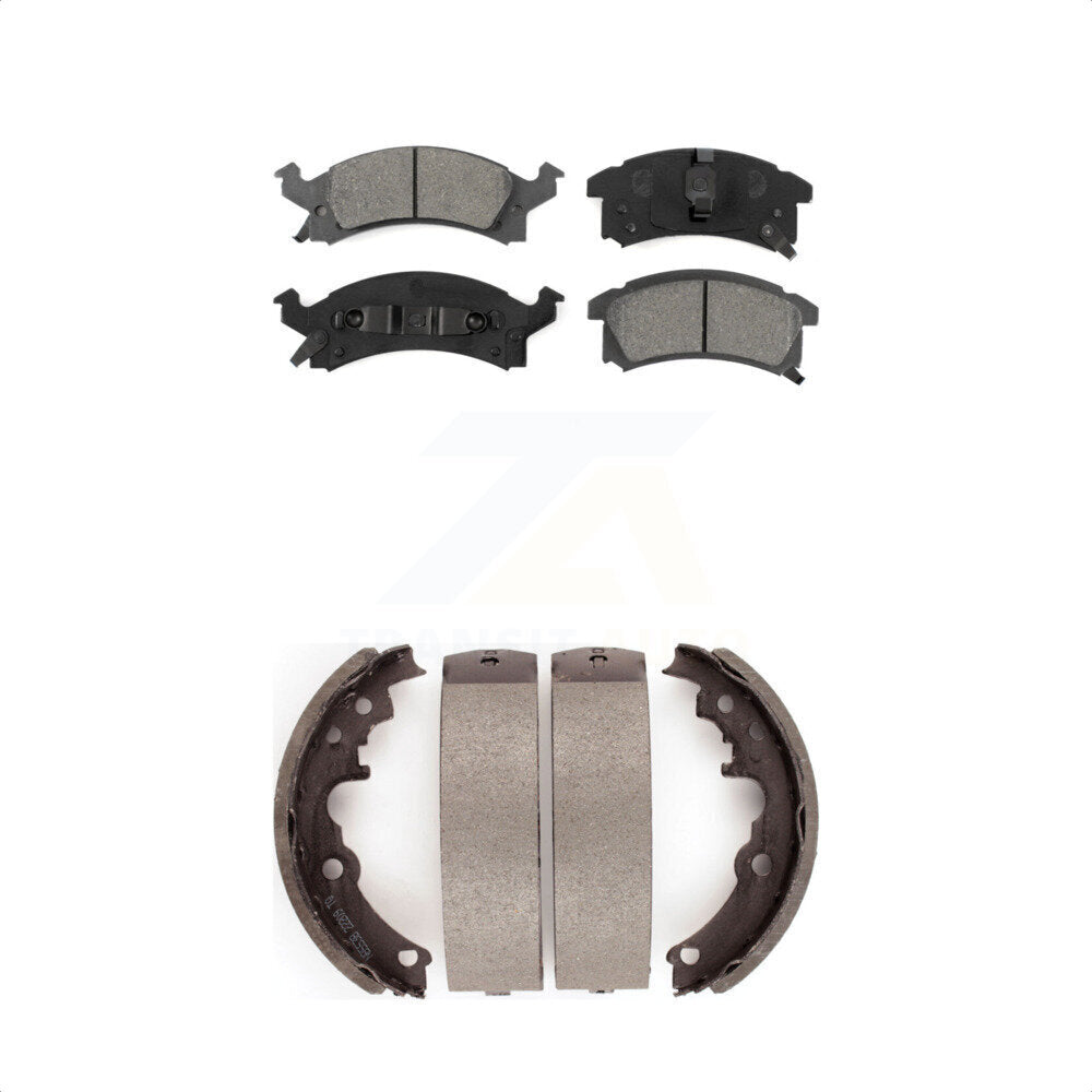 [Avant + Arrière] Kit de plaquette (semi-métallique) de frein pour Pontiac Sunfire Grand Am Oldsmobile Achieva KSN-100160 par Transit Auto