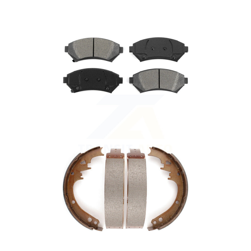 [Avant + Arrière] Kit de plaquette (semi-métallique) de frein pour 1997-1999 Cadillac DeVille Disc rear brakes KSN-100168
