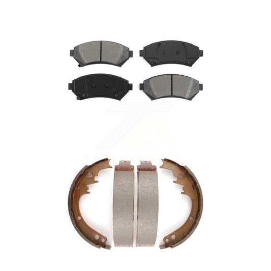 [Avant + Arrière] Kit de plaquette (semi-métallique) de frein pour 1997-1999 Cadillac DeVille Disc rear brakes KSN-100168
