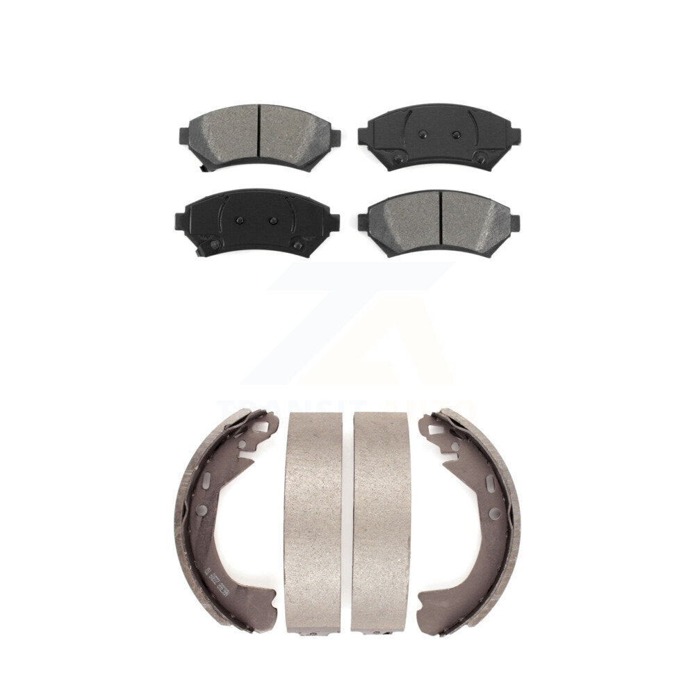 [Avant + Arrière] Kit de plaquette (semi-métallique) de frein pour Buick Century Chevrolet Venture Pontiac Montana Oldsmobile Silhouette Cadillac DeVille Trans Sport KSN-100169