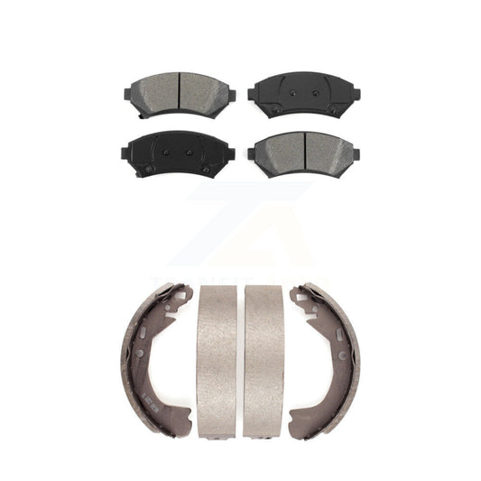 [Avant + Arrière] Kit de plaquette (semi-métallique) de frein pour Buick Century Chevrolet Venture Pontiac Montana Oldsmobile Silhouette Cadillac DeVille Trans Sport KSN-100169