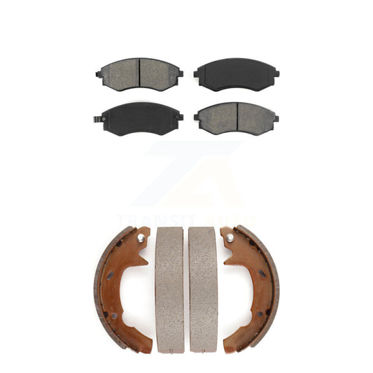 [Avant + Arrière] Kit de plaquette (semi-métallique) de frein pour 1991-1993 Hyundai Sonata KSN-100170