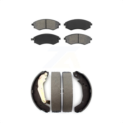 [Avant + Arrière] Kit de plaquette (semi-métallique) de frein pour Hyundai Sonata Kia Optima Magentis KSN-100172 par Transit Auto