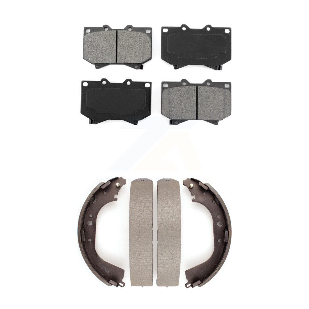 [Avant + Arrière] Kit de plaquette (semi-métallique) de frein pour 2000-2002 Toyota Tundra 4.7" Plate longueur KSN-100195