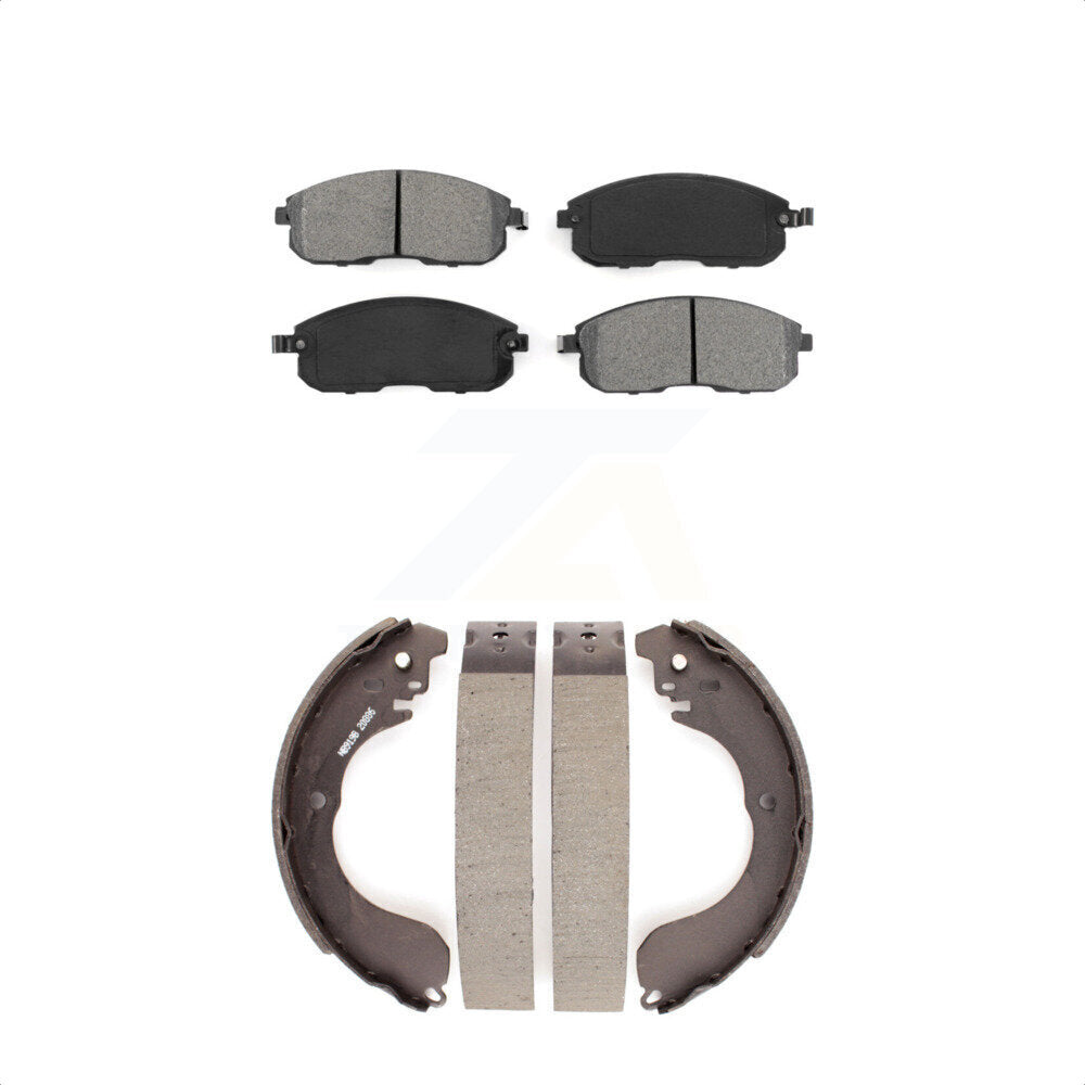 [Avant + Arrière] Kit de plaquette (semi-métallique) de frein pour Nissan Sentra Versa Cube KSN-100197 par Transit Auto