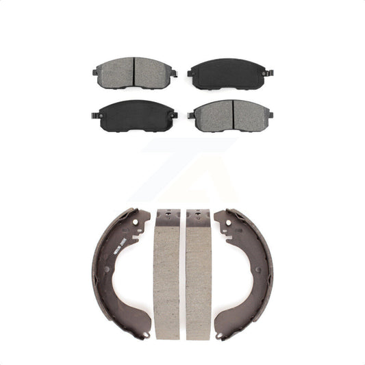 [Avant + Arrière] Kit de plaquette (semi-métallique) de frein pour Nissan Sentra Versa Cube KSN-100197 par Transit Auto