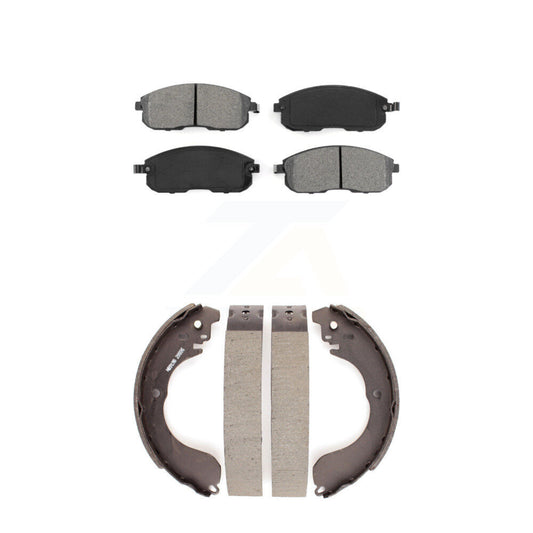 [Avant + Arrière] Kit de plaquette (semi-métallique) de frein pour Nissan Sentra Versa Cube KSN-100197