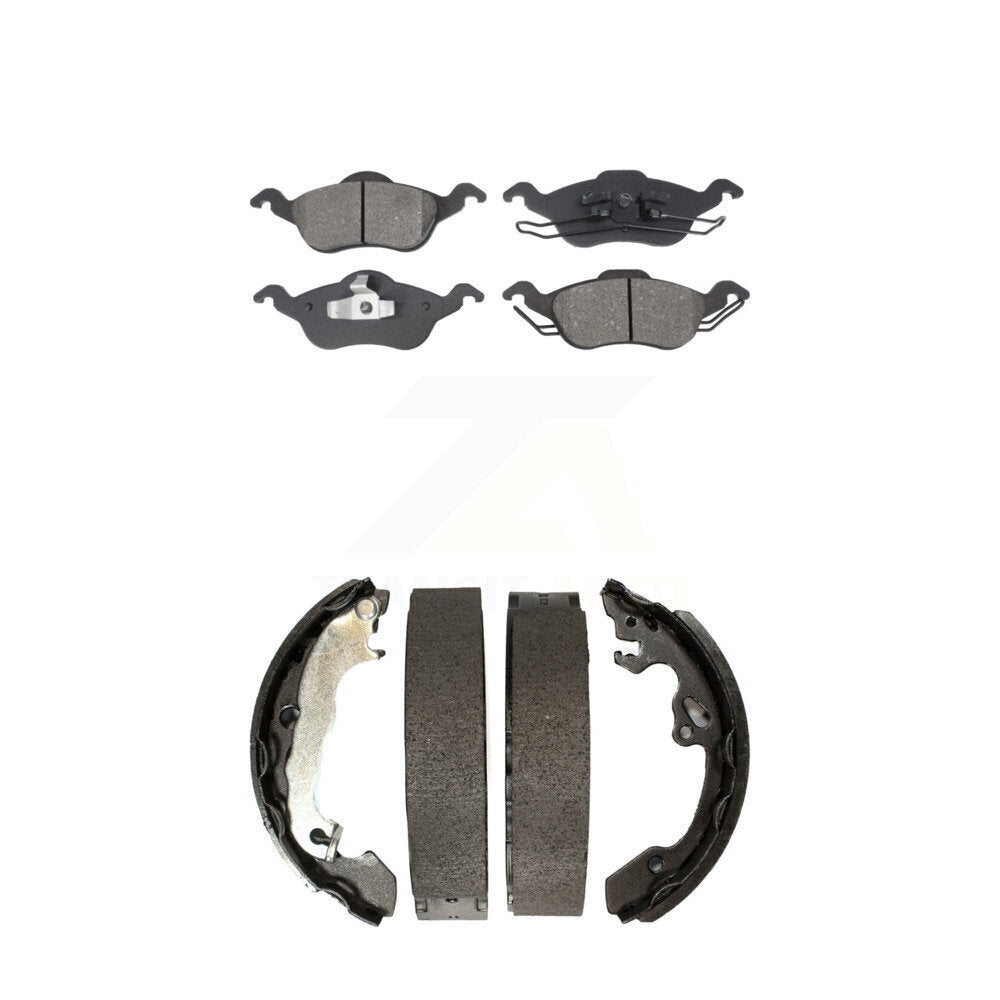 [Avant + Arrière] Kit de plaquette (semi-métallique) de frein pour Ford Focus KSN-100199
