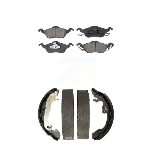[Avant + Arrière] Kit de plaquette (semi-métallique) de frein pour Ford Focus KSN-100199