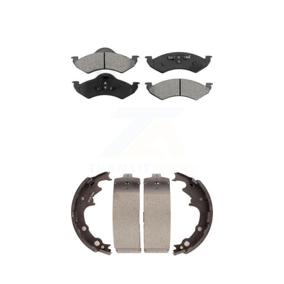 [Avant + Arrière] Kit de plaquette (semi-métallique) de frein pour 2000-2002 Dodge Dakota avec 9" Diameter KSN-100202