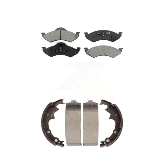 [Avant + Arrière] Kit de plaquette (semi-métallique) de frein pour 2000-2002 Dodge Dakota avec 9" Diameter KSN-100202