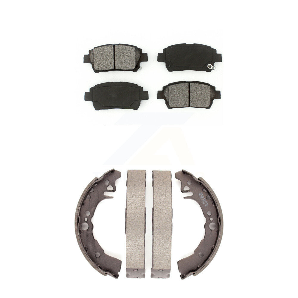 [Avant + Arrière] Kit de plaquette (semi-métallique) de frein pour 2001-2005 Toyota Echo KSN-100205