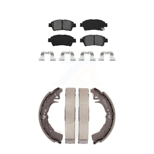 [Avant + Arrière] Kit de plaquette (semi-métallique) de frein pour 2000 Toyota Echo KSN-100208