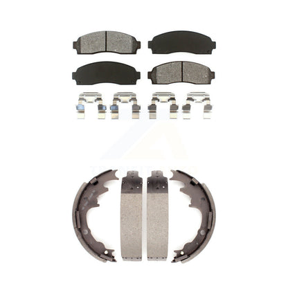 [Avant + Arrière] Kit de plaquette (semi-métallique) de frein pour Ford Ranger Mazda B2300 B3000 B4000 avec 9" Diameter KSN-100209