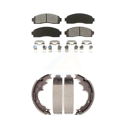 [Avant + Arrière] Kit de plaquette (semi-métallique) de frein pour Ford Ranger Mazda B2300 B3000 B4000 avec 9" Diameter KSN-100209