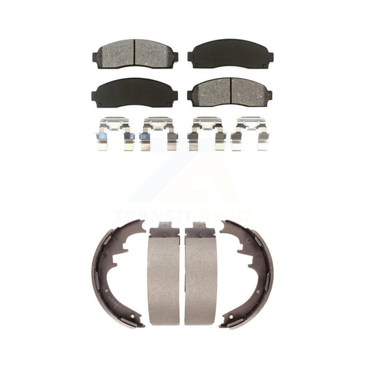 [Avant + Arrière] Kit de plaquette (semi-métallique) de frein pour Ford Ranger Mazda B2300 B3000 B4000 avec 10" Diameter KSN-100210