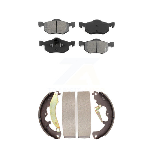 [Avant + Arrière] Kit de plaquette (semi-métallique) de frein pour 2007 Ford Escape Mercury Mariner From 01/08/07 rear brakes KSN-100217