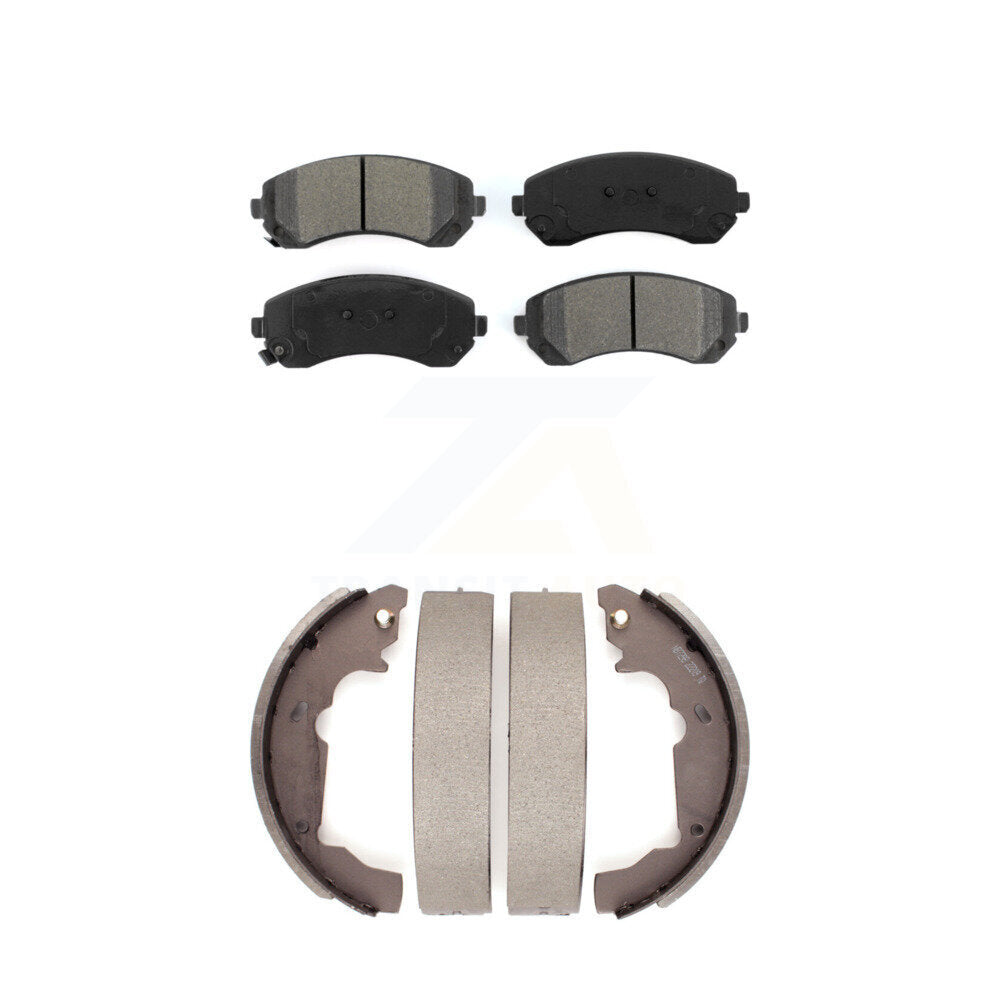 [Avant + Arrière] Kit de plaquette (semi-métallique) de frein pour 2001-2005 Pontiac Aztek KSN-100219