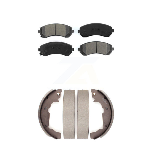 [Avant + Arrière] Kit de plaquette (semi-métallique) de frein pour 2001-2005 Pontiac Aztek KSN-100219
