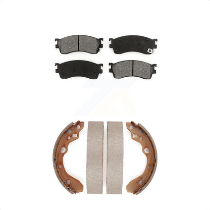 [Avant + Arrière] Kit de plaquette (semi-métallique) de frein pour Mazda Protege Protege5 KSN-100238 par Transit Auto