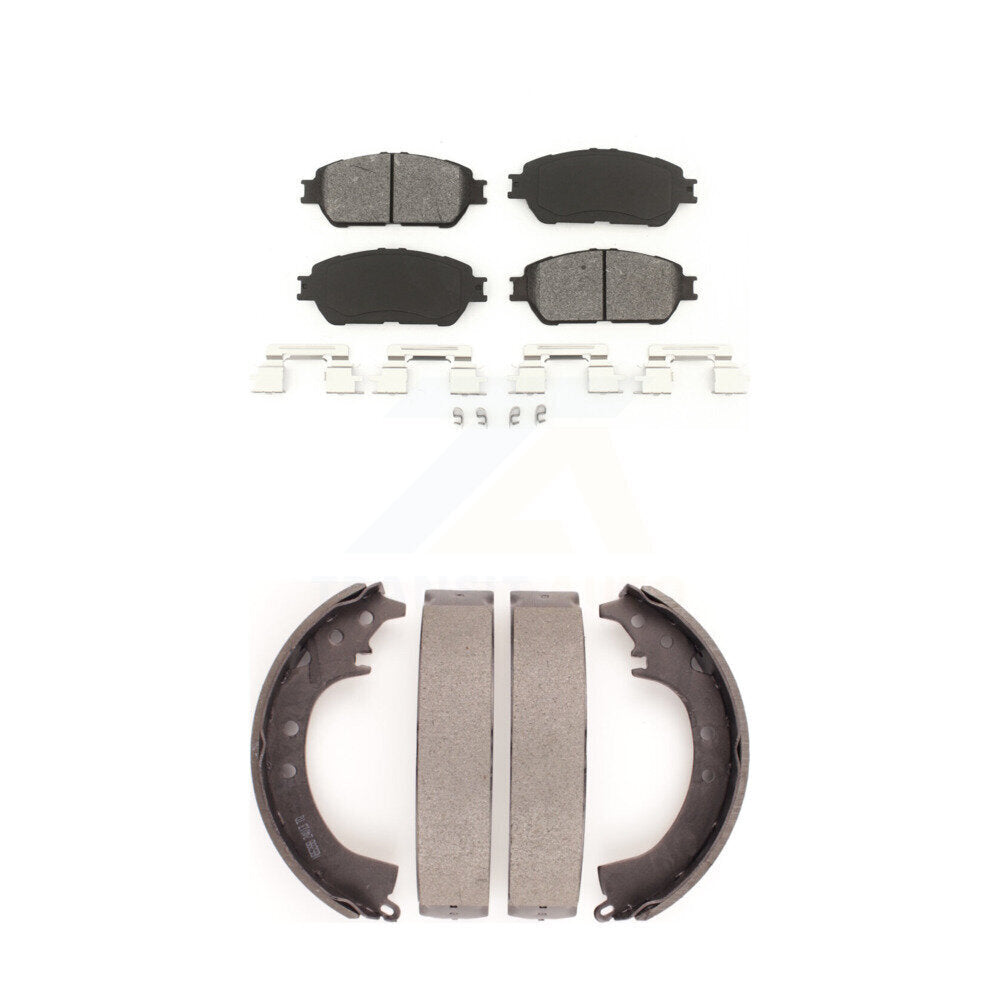 [Avant + Arrière] Kit de plaquette (semi-métallique) de frein pour 2005-2006 Toyota Camry SE XLE Vehicles Manufactured In Japan KSN-100240