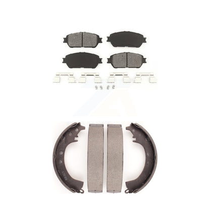 [Avant + Arrière] Kit de plaquette (semi-métallique) de frein pour 2005-2006 Toyota Camry SE XLE Vehicles Manufactured In Japan KSN-100240