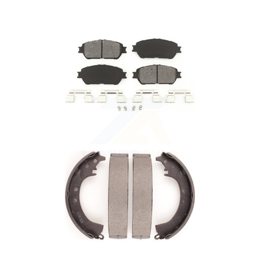[Avant + Arrière] Kit de plaquette (semi-métallique) de frein pour 2005-2006 Toyota Camry SE XLE Vehicles Manufactured In Japan KSN-100240