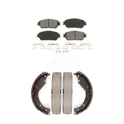 [Avant + Arrière] Kit de plaquette (semi-métallique) de frein pour 2005-2006 Toyota Camry SE XLE Vehicles Manufactured In USA KSN-100243