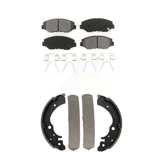 [Avant + Arrière] Kit de plaquette (semi-métallique) de frein pour Honda Accord Fit KSN-100246