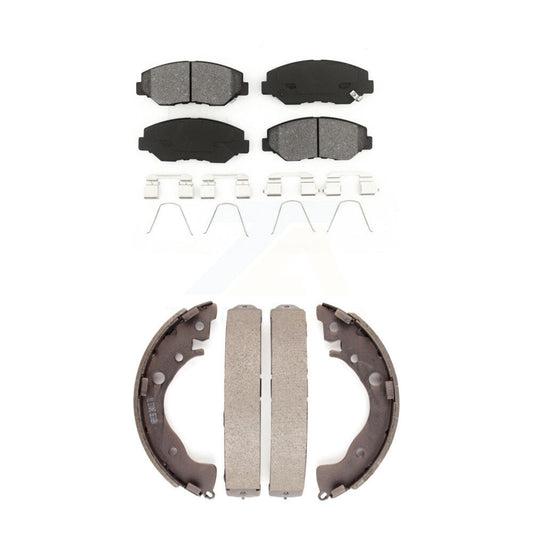 [Avant + Arrière] Kit de plaquette (semi-métallique) de frein pour Honda Civic KSN-100247