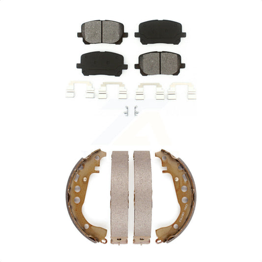 [Avant + Arrière] Kit de plaquette (semi-métallique) de frein pour Toyota Corolla KSN-100248 par Transit Auto