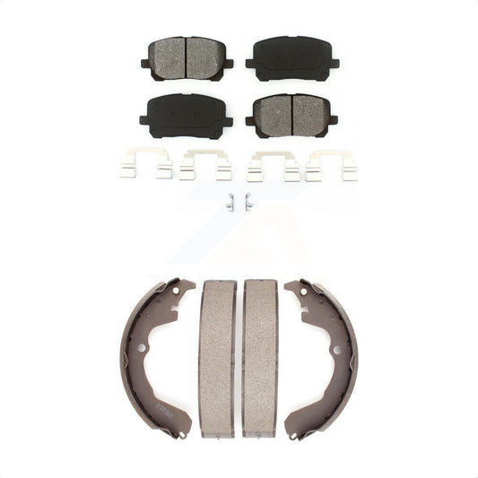 [Avant + Arrière] Kit de plaquette (semi-métallique) de frein pour Toyota Matrix Pontiac Vibe KSN-100249 par Transit Auto