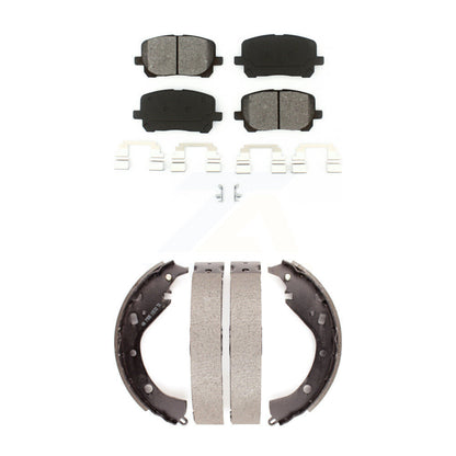 [Avant + Arrière] Kit de plaquette (semi-métallique) de frein pour 2003-2006 Toyota Matrix Pontiac Vibe AWD KSN-100250