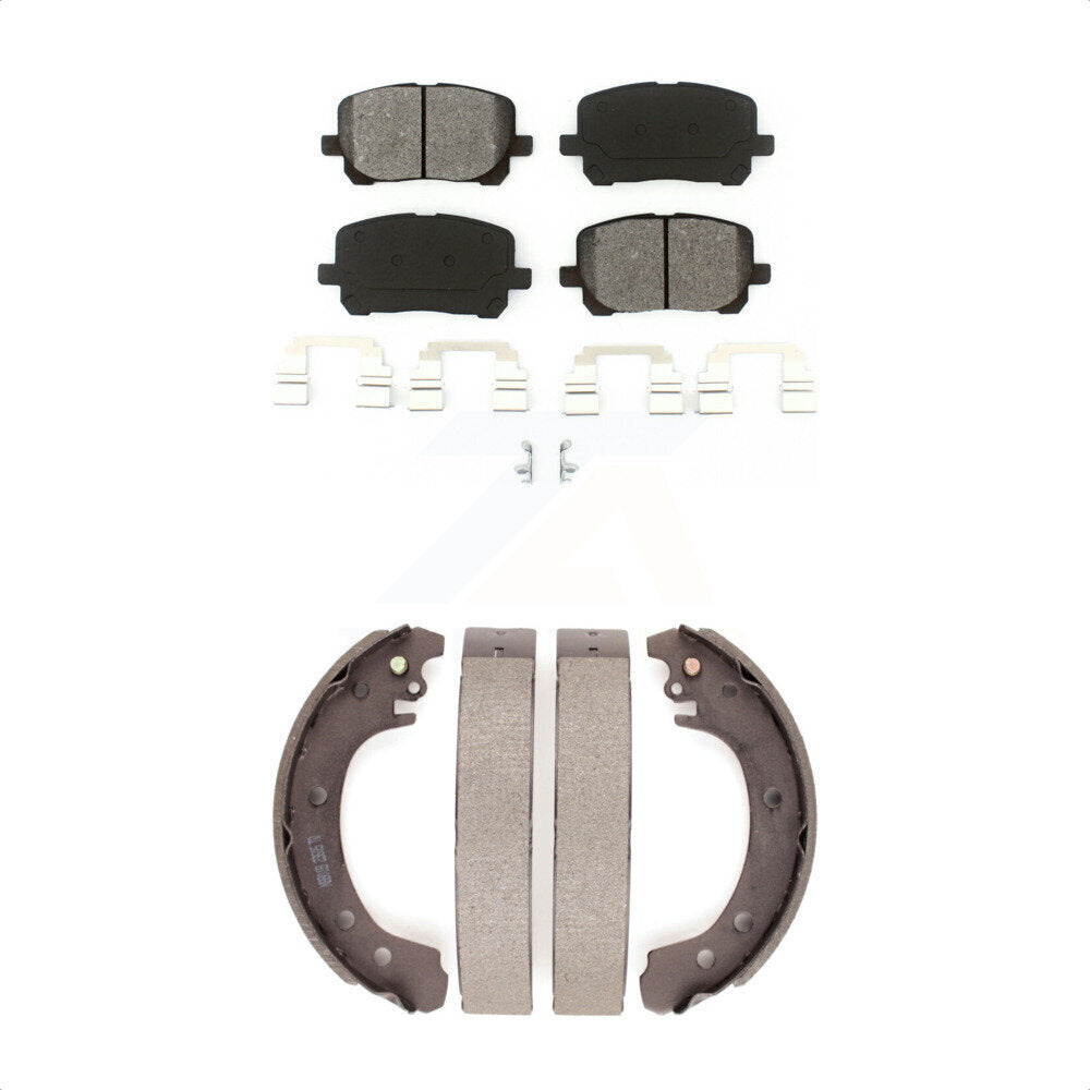 [Avant + Arrière] Kit de plaquette (semi-métallique) de frein pour Toyota Corolla KSN-100251 par Transit Auto