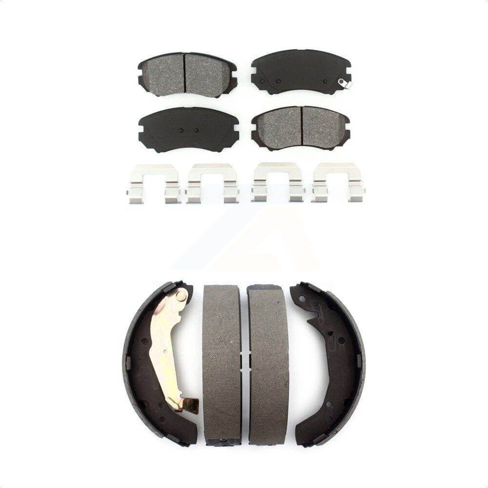 [Avant + Arrière] Kit de plaquette (semi-métallique) de frein pour Kia Magentis KSN-100253 par Transit Auto