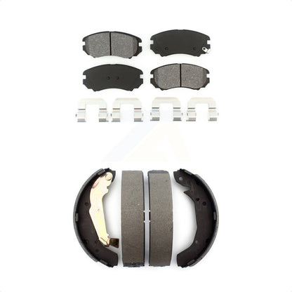 [Avant + Arrière] Kit de plaquette (semi-métallique) de frein pour Kia Magentis KSN-100253 par Transit Auto