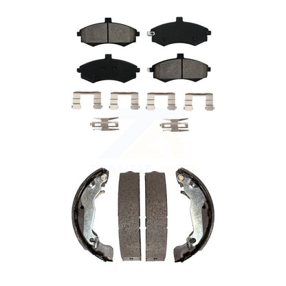 [Avant + Arrière] Kit de plaquette (semi-métallique) de frein pour Hyundai Elantra KSN-100256