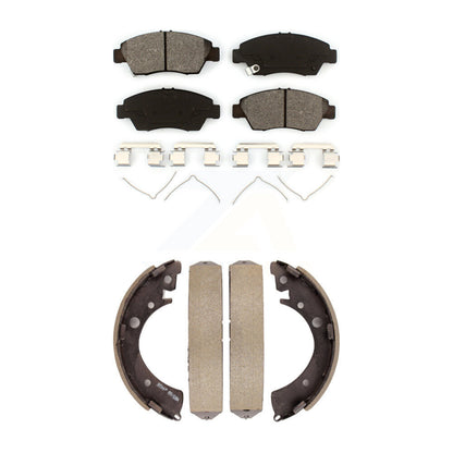 [Avant + Arrière] Kit de plaquette (semi-métallique) de frein pour Honda Civic Fit KSN-100258
