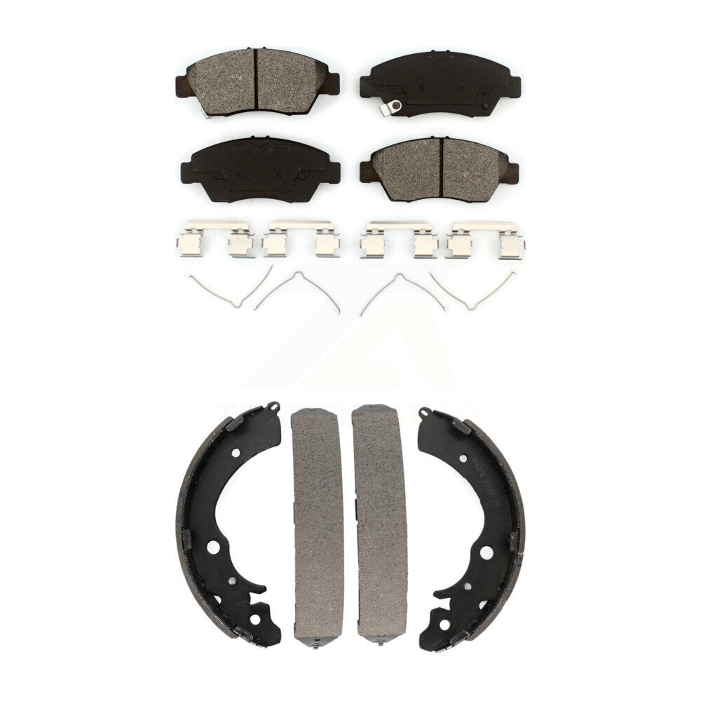 [Avant + Arrière] Kit de plaquette (semi-métallique) de frein pour Honda Civic KSN-100259