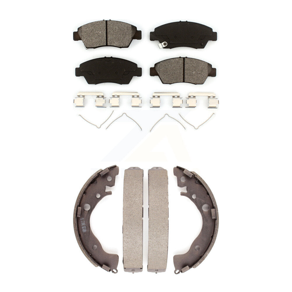 [Avant + Arrière] Kit de plaquette (semi-métallique) de frein pour Honda Fit Civic KSN-100260