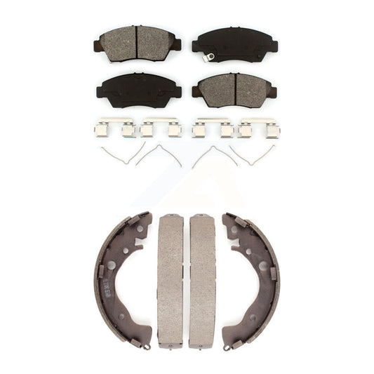 [Avant + Arrière] Kit de plaquette (semi-métallique) de frein pour Honda Fit Civic KSN-100260