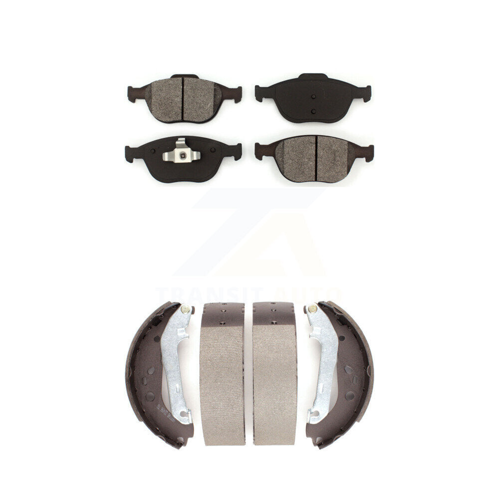 [Avant + Arrière] Kit de plaquette (semi-métallique) de frein pour 2010-2013 Ford Connect KSN-100266
