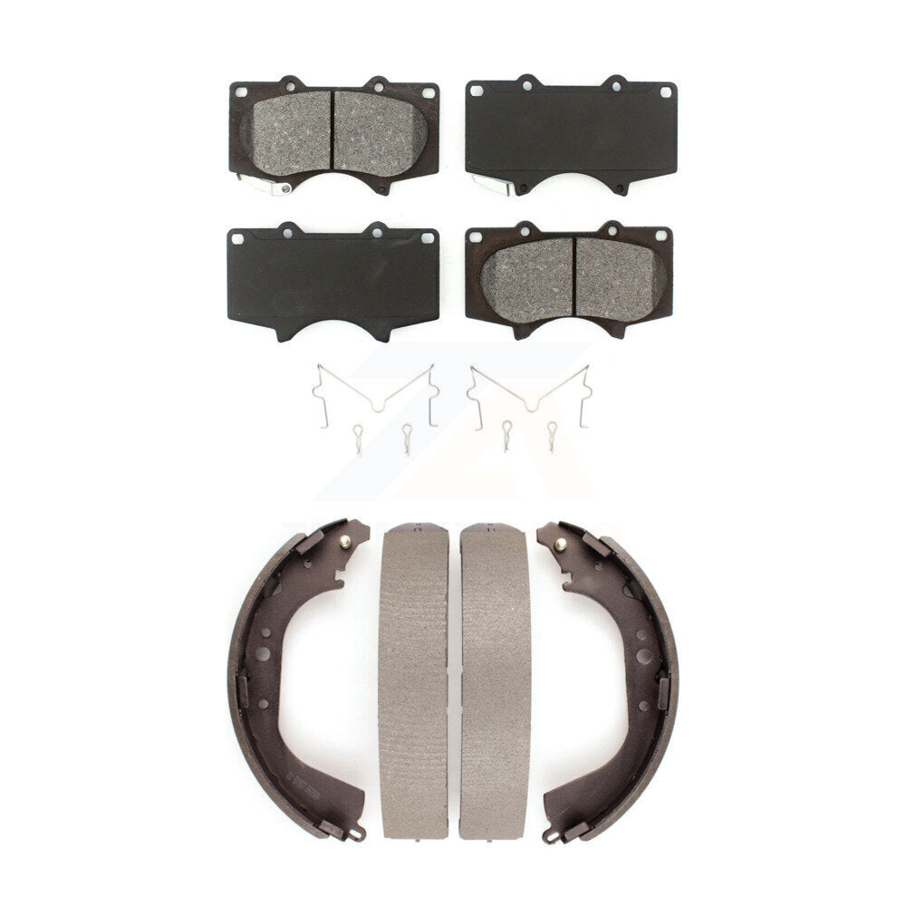 [Avant + Arrière] Kit de plaquette (semi-métallique) de frein pour 2000-2002 Toyota Tundra 5.3" Plate longueur KSN-100267