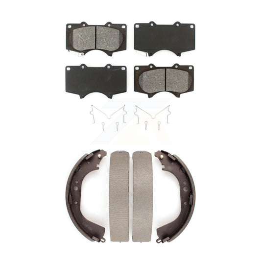 [Avant + Arrière] Kit de plaquette (semi-métallique) de frein pour 2000-2002 Toyota Tundra 5.3" Plate longueur KSN-100267