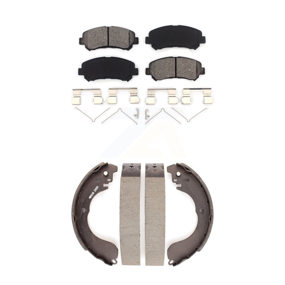 [Avant + Arrière] Kit de plaquette (semi-métallique) de frein pour 2007-2012 Nissan Sentra SE-R Spec V KSN-100275