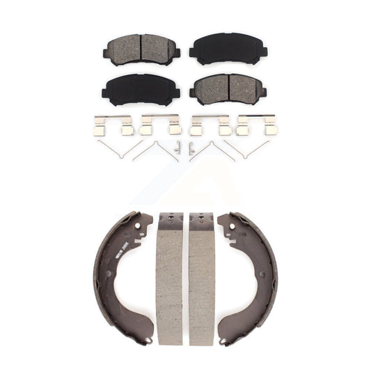 [Avant + Arrière] Kit de plaquette (semi-métallique) de frein pour 2007-2012 Nissan Sentra SE-R Spec V KSN-100275
